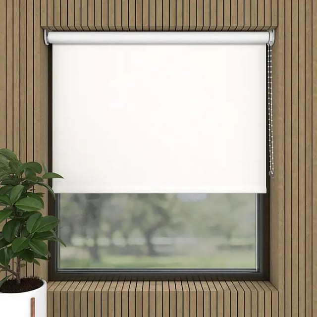 Verdunkelungsrollo (B x H: 150 x 275 cm, Schneeweiß)