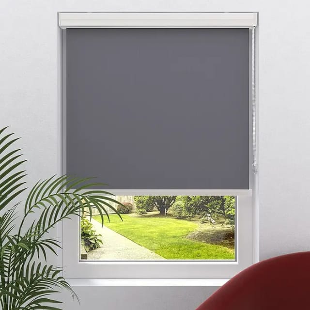 Rollo mit Kassette (B x H: 60 x 175 cm, Grau, Uni)