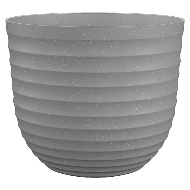 Artevasi Pflanztopf Havana Waves (Außenmaß (Ø x H): 20 x 16,6 cm, Kunststoff, Weiß-Grau)