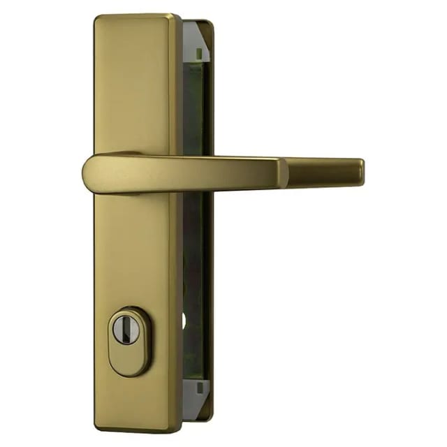Abus Schutzbeschlag HLZS814 (Hauseingangstür, Bronze, Drücker beidseitig, Stärke Tür: 52 mm - 72 mm)
