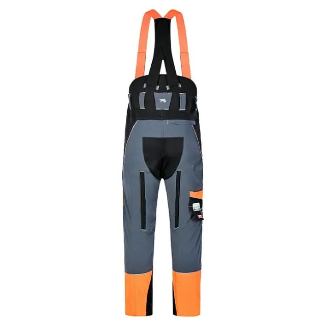 Bullstar Schnittschutzhose Proximo mit Hosenträger (Herren, Konfektionsgröße: 56, Orange/Schwarz)