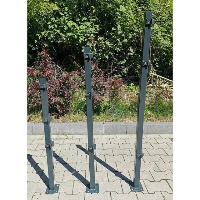 Peddy Shield Eckpfosten (Höhe: 130 cm, Anthrazit, Zum Einbetonieren)