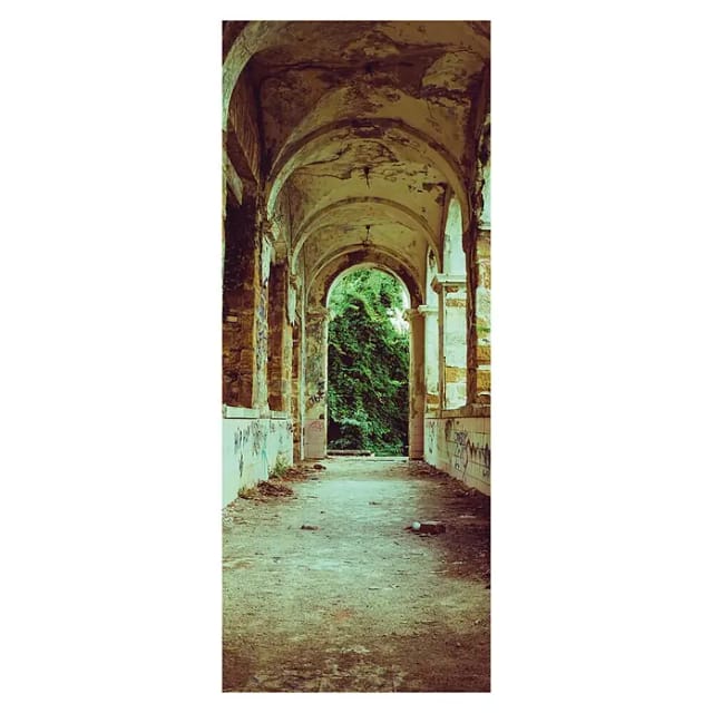 SanDesign Acryl-Verbundplatte (100 x 250 cm, Lost Place Abbey)