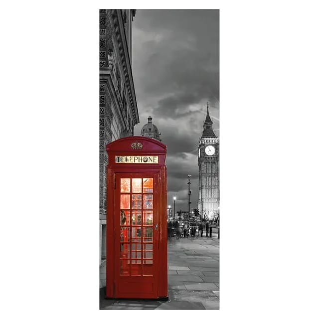 SanDesign Acryl-Verbundplatte (100 x 250 cm, London Telephone)