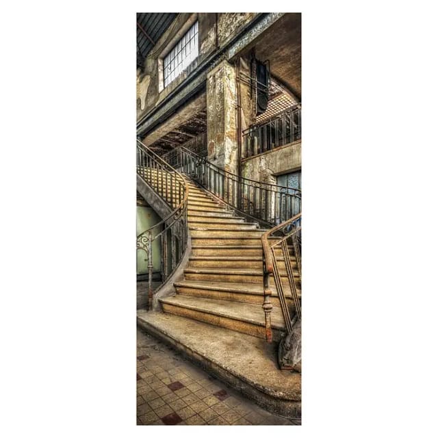 SanDesign Acryl-Verbundplatte (100 x 250 cm, Lost Place Staircase)