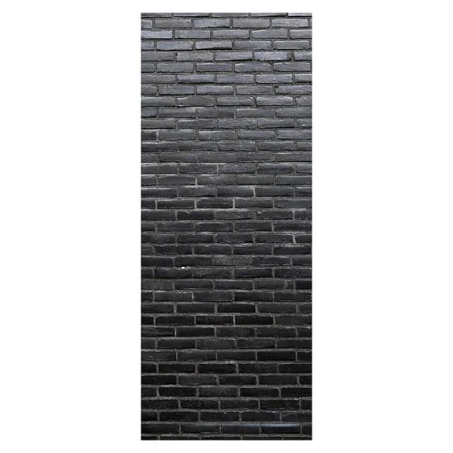 SanDesign Alu-Verbundplatte (100 x 250 cm, Black Brick Wall)