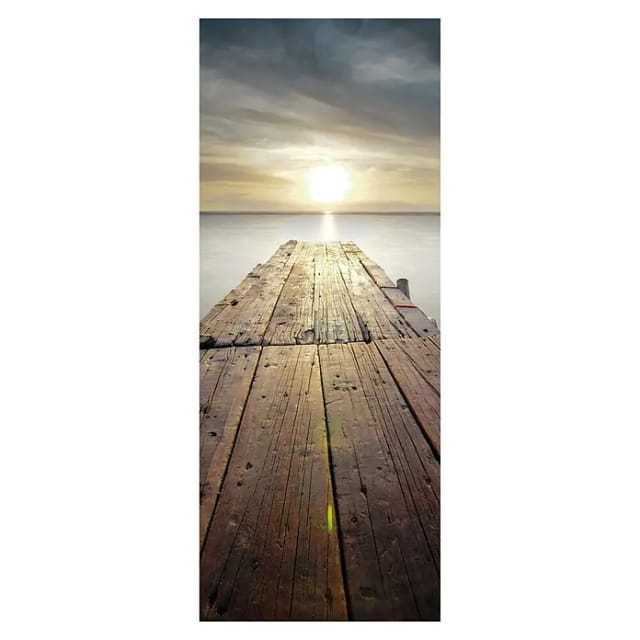 SanDesign Alu-Verbundplatte (100 x 250 cm, Jetty into Sun)