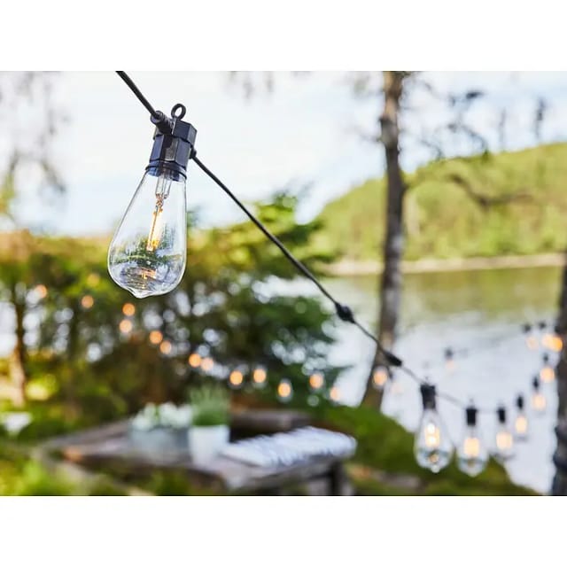 Garden 24 LED-Lichterkette (Außen, 550 mm, Lichtfarbe: Warmweiß, Oval)