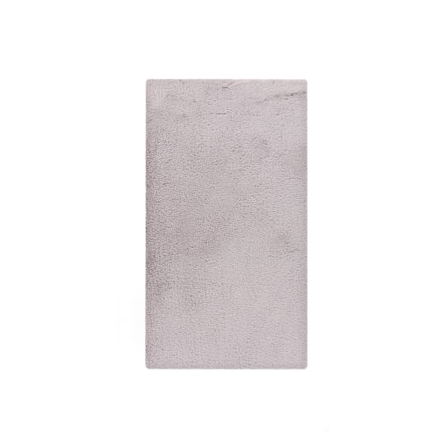 Badteppich Happy (40 x 60 cm, Silber, 100% Polyester)