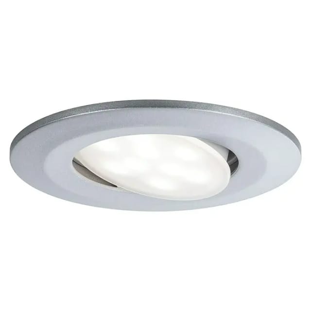Paulmann LED-Einbauleuchte Calla (Neutralweiß, 10 Stk., IP65, Durchmesser: 9 cm, Chrom)
