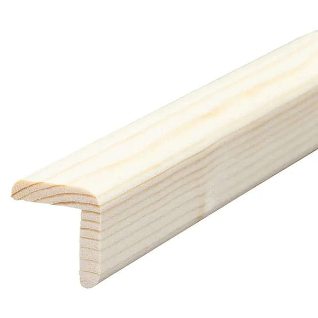 Winkelleiste (240 cm x 28 mm x 28 mm, Fichte)