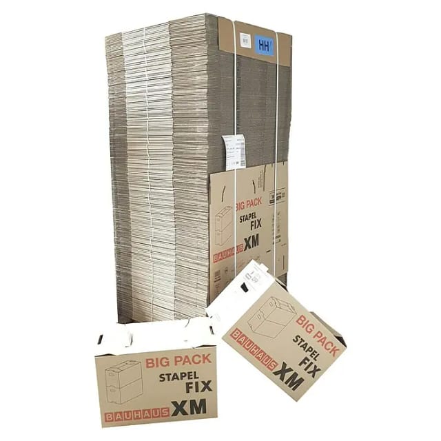 BAUHAUS Umzugskarton Palette Stapel-Fix (250 Stk., Traglast: 30 kg, L x B x H: 58 x 33,5 x 38,5 cm)