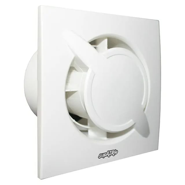 BAUHAUS Wandventilator supAIRio (Weiß, 10 cm, Ohne Timer)