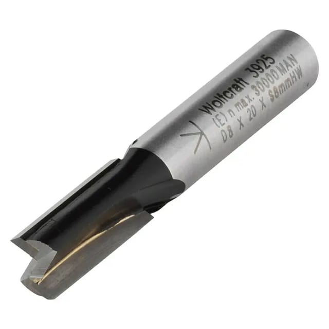 Wolfcraft Nutfräser (Nutbreite: 8 mm, Durchmesser Schaft: 8 mm, Metall)
