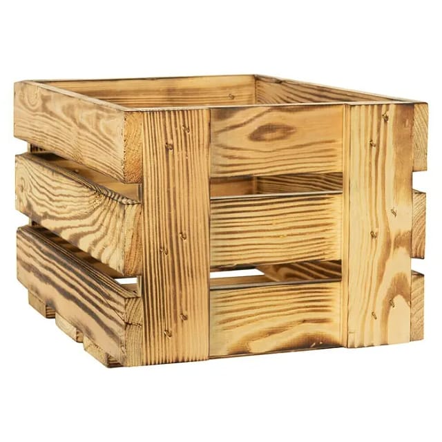 Holzkiste Weinkiste Mini (19 x 34 x 23 cm, Braun)