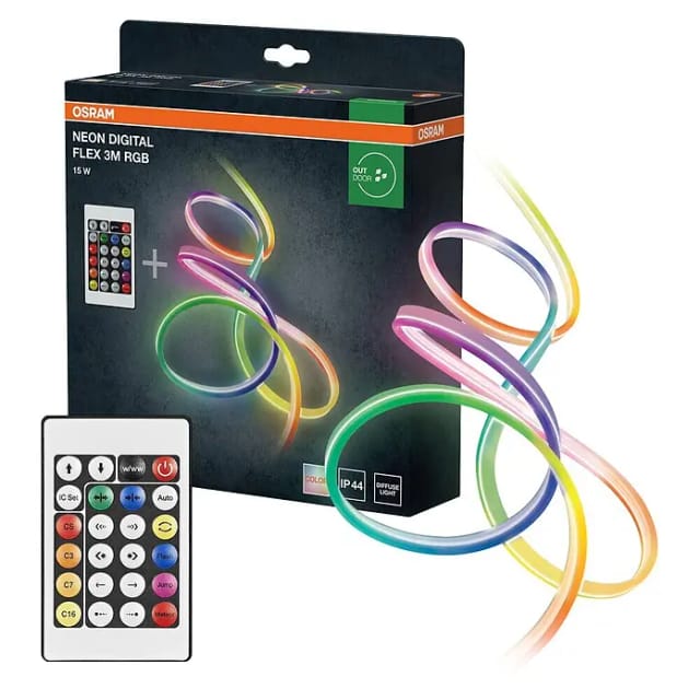 Ledvance LED-Band Outdoor Neon Flex Digital (Länge: 3 m, Lichtfarbe: RGBW, 15 W, 120 lm)
