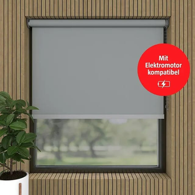 Expo Ambiente Verdunkelungsrollo Mila (B x H: 80 x 190 cm, Hellgrau)
