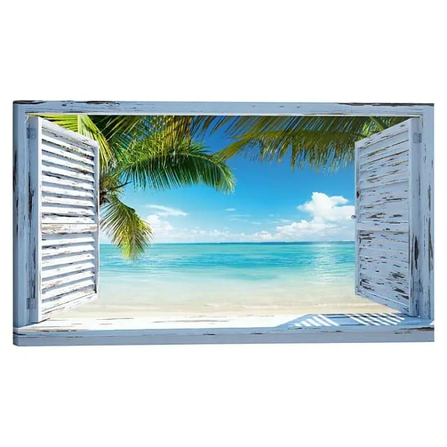 Reinders Holzbild Deco Block (Beach Shutters, B x H: 118 x 70 cm)