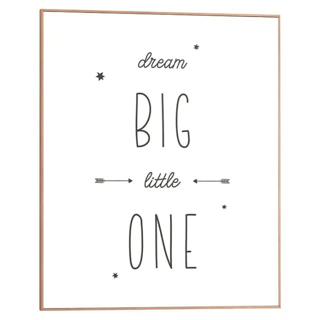 Reinders Bild Slim Frame Wood (Dream Big Little One, B x H: 40 x 50 cm)