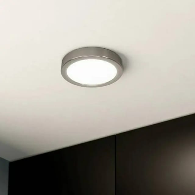 Eglo LED-Deckenleuchte rund Fueva 5 (10,5 W, Ø x H: 160 x 28 mm, Nickel matt, Neutralweiß)