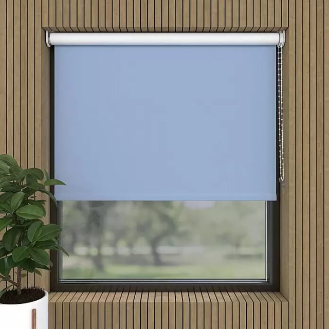 Verdunkelungsrollo (B x H: 40 x 190 cm, Babyblau)