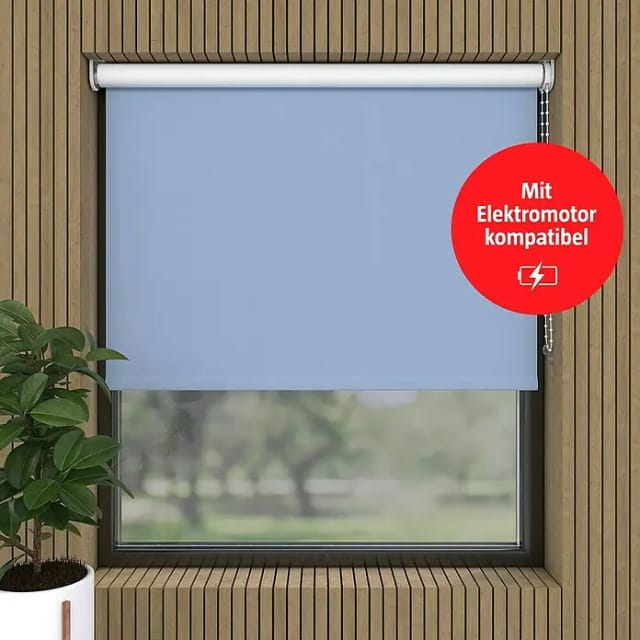 Verdunkelungsrollo (B x H: 60 x 190 cm, Babyblau)