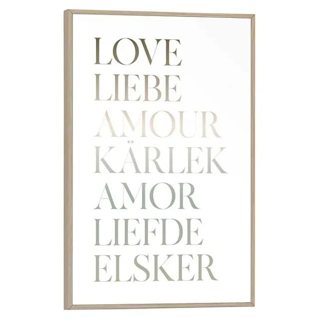 Reinders Bild Slim Frame Wood (Love, B x H: 20 x 30 cm)