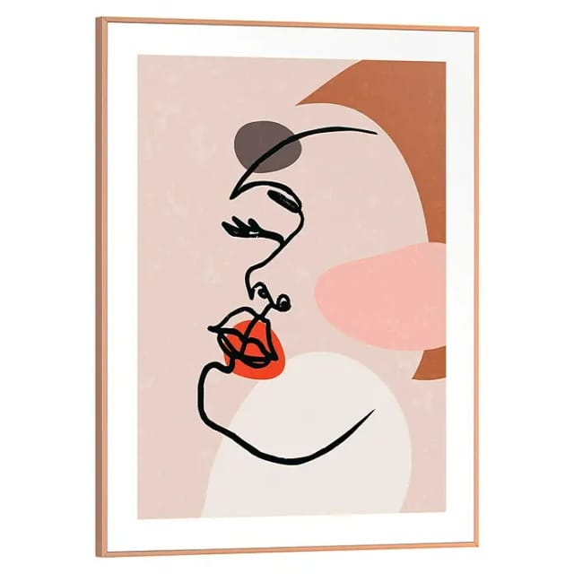 Reinders Bild Slim Frame Wood (Face Patterns, B x H: 30 x 40 cm)