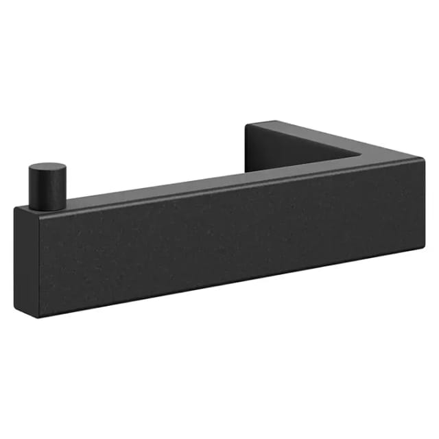 Zack Linea Toilettenpapierhalter (Schwarz, Matt)
