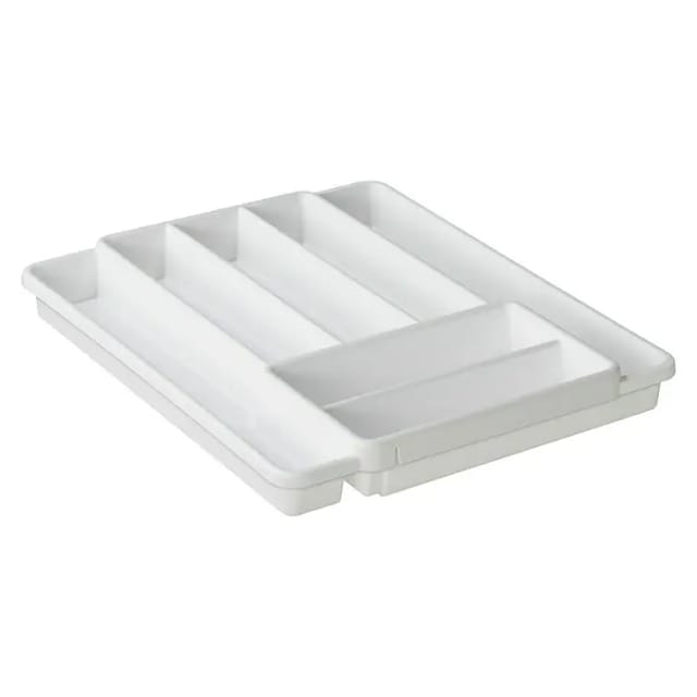 Rotho Besteckkasten Domino (39,7 x 34,1 x 51 cm, Weiß)