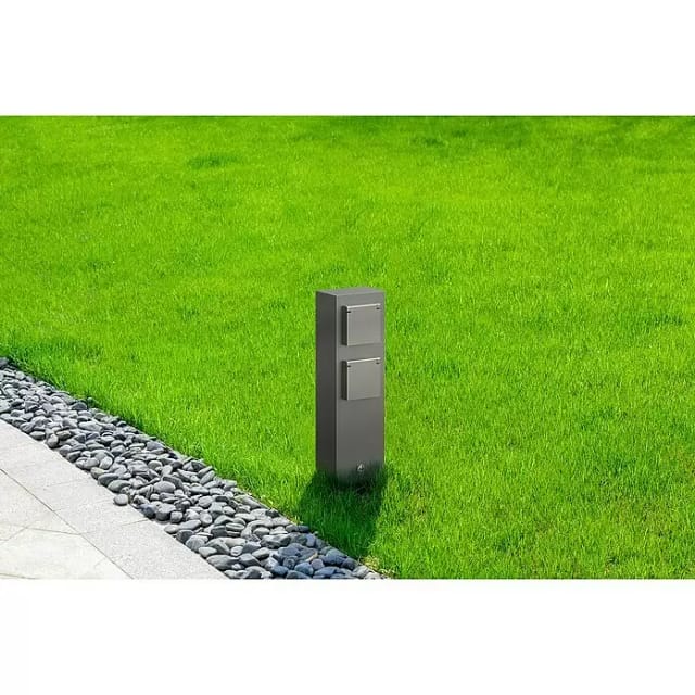Lavida Milan Energiesäule (Anzahl Steckdosen Schuko: 2 Stk., 32 cm, Grau)