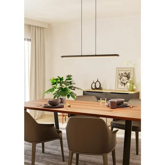 Eglo LED-Pendelleuchte CAMBULOS (34 W, L x B x H: 93,5 x 105 x 110 cm, Schwarz, Warmweiß)