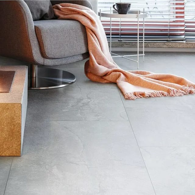 Feinsteinzeugfliese Geo Grey (60 x 120 cm, Grau, Schimmernd)
