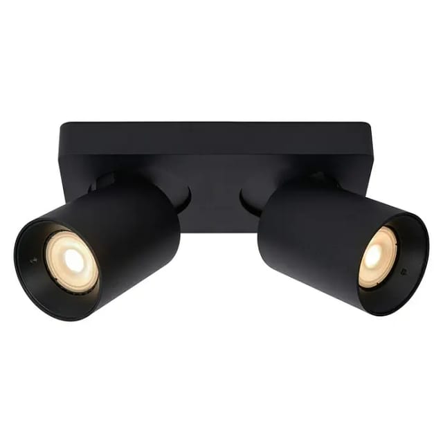Lucide Deckenstrahler Nigel (10 W, L x B x H: 20 x 10 x 11,5 cm, Schwarz, GU10)