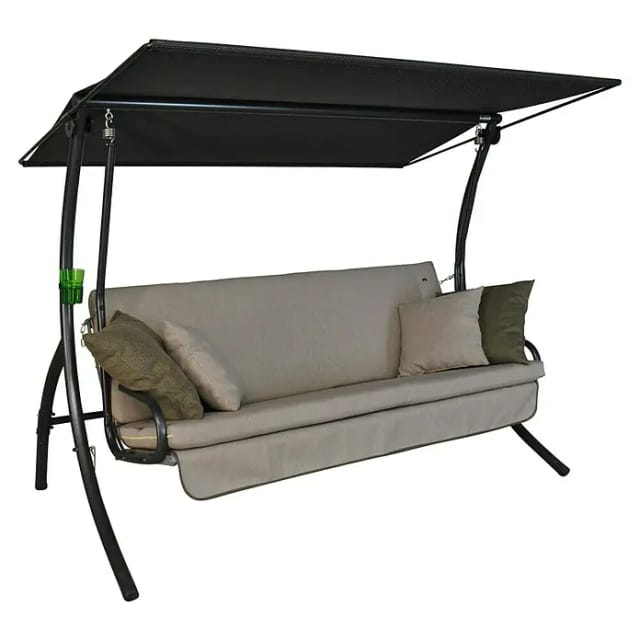 Hollywoodschaukel Drift Smart (B x T x H: 210 x 145 x 160 cm, Sand, Liegefunktion)
