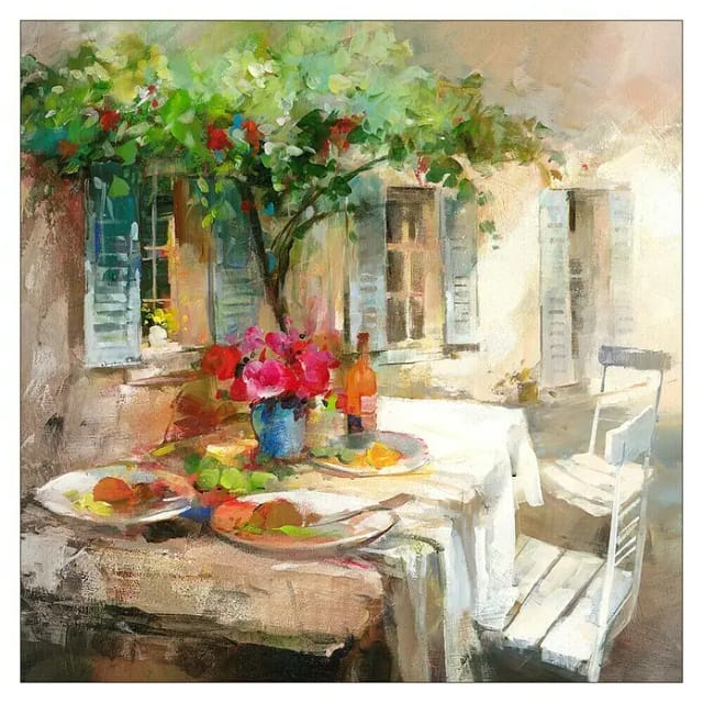 ProArt Leinwandbild (Beautiful Garden, B x H: 50 x 50 cm)