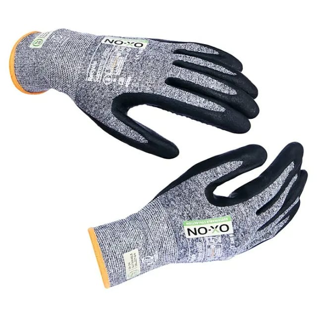 OX-ON Arbeitshandschuhe Recycle Supreme 16603 (Grau/Schwarz, 11)