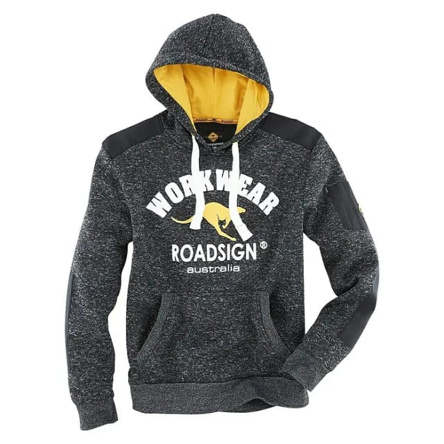 Terrax Workwear Kapuzenpullover (M, Gelb/Schwarz)