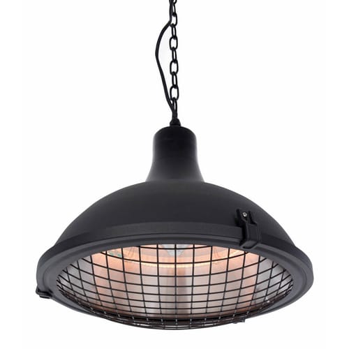 Sunred Halogen-Heizstrahler Indus (Durchmesser: 43 cm, 2.100 W, Schwarz)