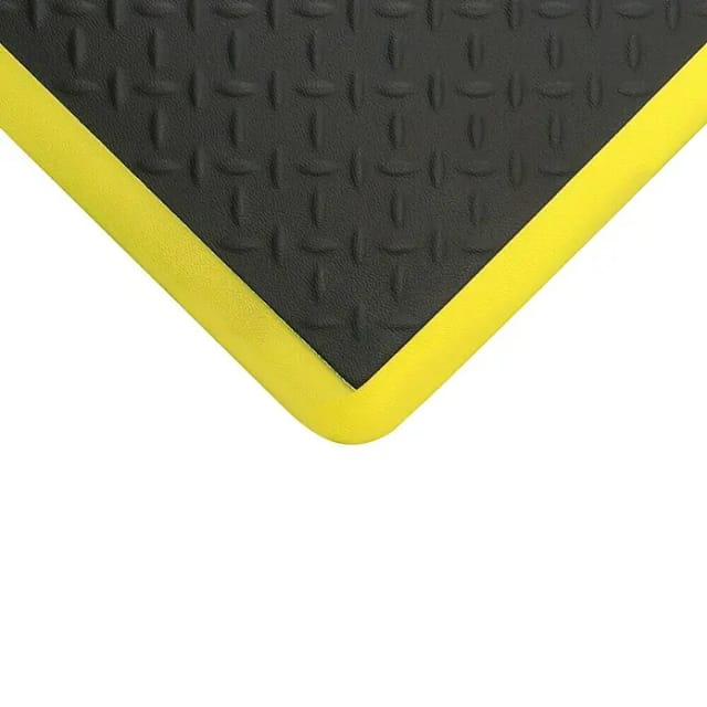 Coba Anti-Ermüdungsmatte Elite® Diamond (60 x 90 cm, Schwarz/Gelb)