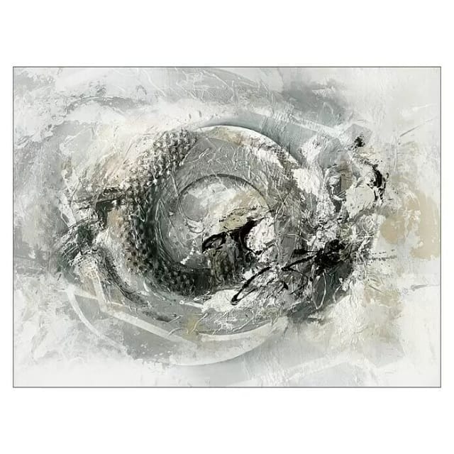 ProArt Young Living Leinwandbild (Grey and Silver III, B x H: 120 x 90 cm)