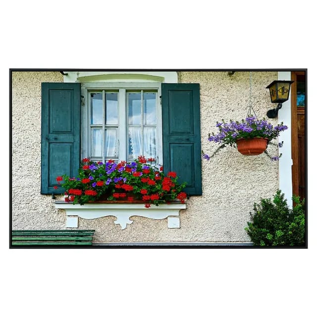 Papermoon Infrarot-Bildheizkörper Bayerisches Fenster (60 x 50 cm, 350 W)