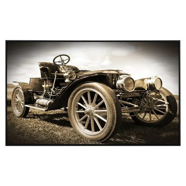 Papermoon Infrarot-Bildheizkörper Vintage Retro Auto (100 x 60 cm, 600 W)