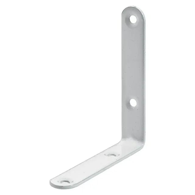 Hettich Stuhlwinkel (L x B x H: 80 x 80 x 15 mm, Stahl, Weiß)