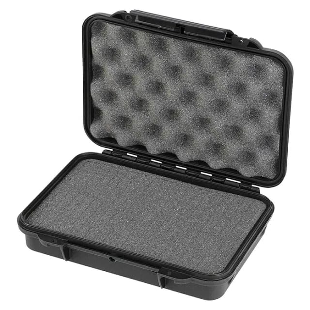 Wasserdichter Koffer MAXGRIP (L x B x H: 230 x 175 x 53 mm, Mit Würfelschaumstoffeinlage, Schwarz, Kunststoff)