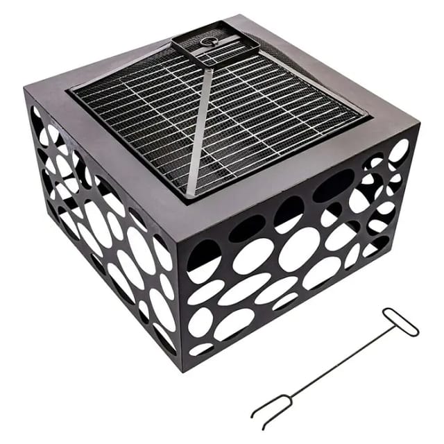 RedFire Feuerschale Mikor (L x B x H: 55 x 55 x 45 cm, Stahl)