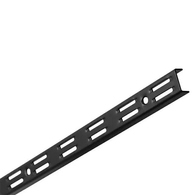 Element System Wandschiene EL 50 (Länge: 50 cm, Schwarz, Zweilochsystem, Metall)