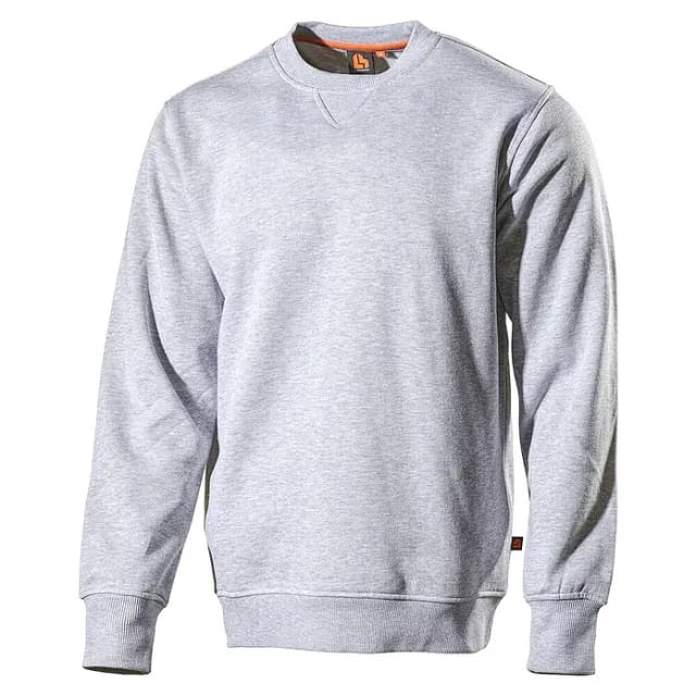 L.Brador Sweatshirt 637PB (XXL, Grau meliert)