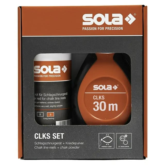 Sola Schlagschnur-Set (Rot, Länge Schnur: 30 m)