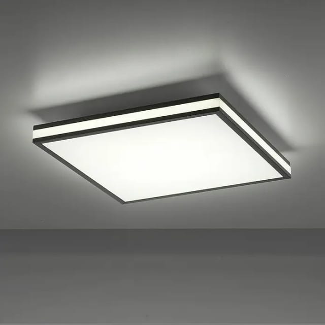 Just Light LED-Deckenleuchte Mario (24 W, L x B x H: 46,5 x 46,5 x 8,4 cm, Schwarz, Mehrfarbig)